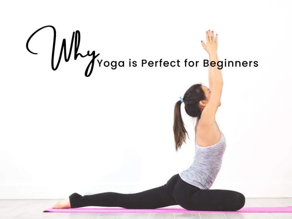 Group of diverse individuals doing simple yoga stretches together